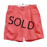 【USA製】【ラルフローレン】【サーモンピンク】【２タック】【ショートパンツ】 【短パン】【ショーツ】【W３５】 