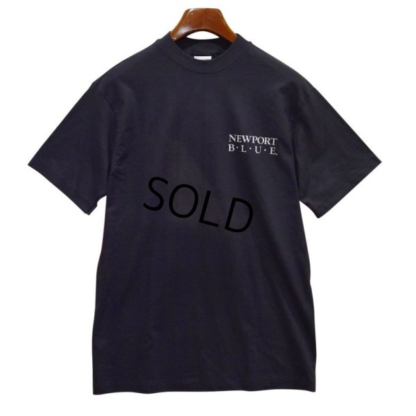 画像3: 80's【デッドストック】ビンテージ【USA製】【newport blue】【黒】【バックプリント】【ロゴＴシャツ】【サイズL】 
