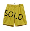 【POLO RALPH LAUREN】ラルフローレン【イエロー】【２タック】【ショートパンツ】【短パン】【コットンショーツ】【W32】 