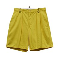 【POLO RALPH LAUREN】ラルフローレン【イエロー】【２タック】【ショートパンツ】【短パン】【コットンショーツ】【W32】 