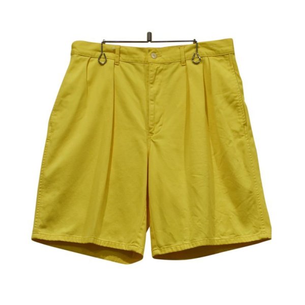画像1: 【POLO RALPH LAUREN】ラルフローレン【イエロー】【２タック】【ショートパンツ】【短パン】【コットンショーツ】【W32】 