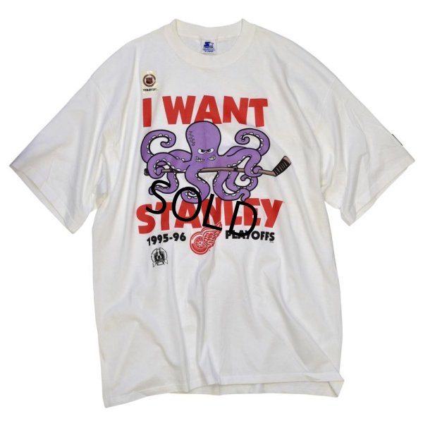 画像4: 【デッドストック】90’s【USA製】ビンテージ【STARTER】スターター I Want Stanley【白】オクトパス【Tシャツ】サイズXL 