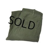 60’ｓ【ビンテージ】U.S.ARMY【米軍実物】【平ボタン】OG-107【ベイカーパンツ】【ユーティリティパンツ】【38ｘ33】