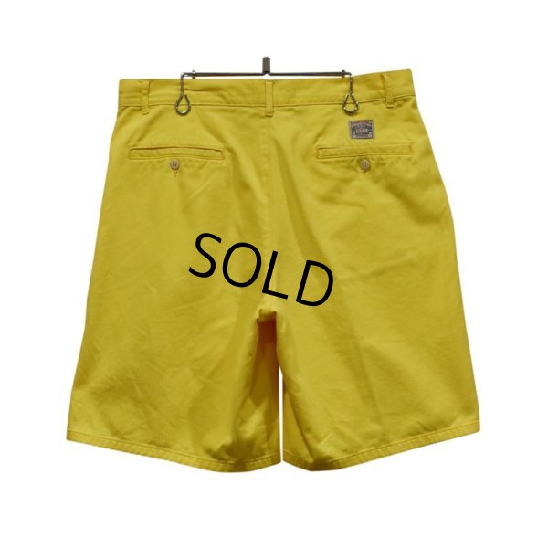 画像3: 【POLO RALPH LAUREN】ラルフローレン【イエロー】【２タック】【ショートパンツ】【短パン】【コットンショーツ】【W32】 