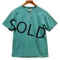 【EMS】【エメラルドグリーン】【ヘンリーネック 】【Ｔシャツ】【レディースS】 