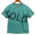 【EMS】【エメラルドグリーン】【ヘンリーネック 】【Ｔシャツ】【レディースS】 