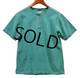 【EMS】【エメラルドグリーン】【ヘンリーネック 】【Ｔシャツ】【レディースS】 