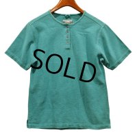 【EMS】【エメラルドグリーン】【ヘンリーネック 】【Ｔシャツ】【レディースS】 