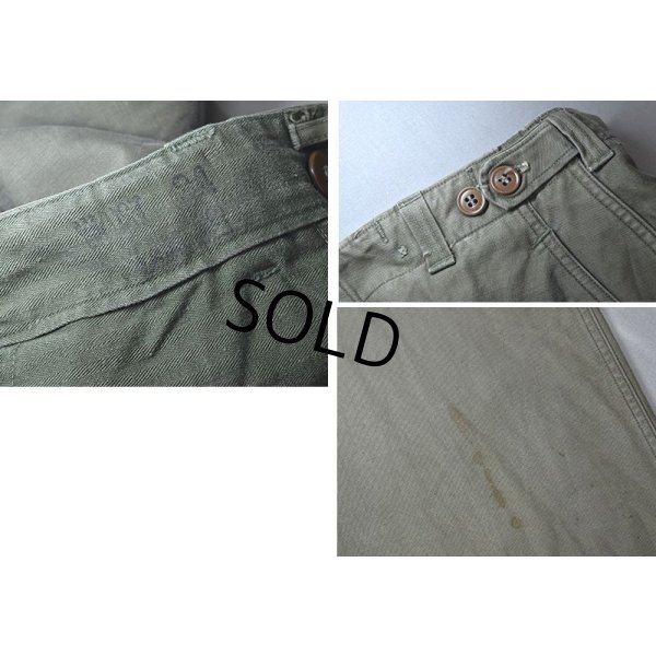 画像3: 40's【ビンテージ】【米軍実物】U.S.ARMY【M43】フィールドパンツ【フィールドトラウザーズ】【34X32】 