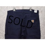 デッドストック【カーハート】【carhartt】紺【ポリコットン】ペインターパンツ【ワークパンツ】【34ｘ30】 