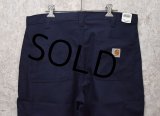 デッドストック【カーハート】【carhartt】紺【ポリコットン】ペインターパンツ【ワークパンツ】【34ｘ30】 