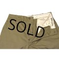 【50's】【ビンテージ】U.S.ARMY【米軍実物】ダブルステッチ【45カーキ】【チノパンツ】【３６Ｘ３３】 