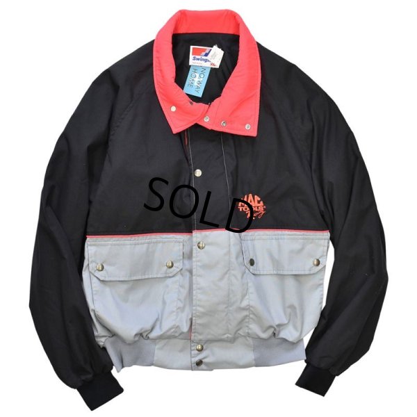 画像3: 程度良好! 90's【USA製】ビンテージ【マックツールズレーシング】【Swingster】スウィングスター【MAC TOOLS】【黒ｘグレー】ジップアップブルゾン【サイズXL】 