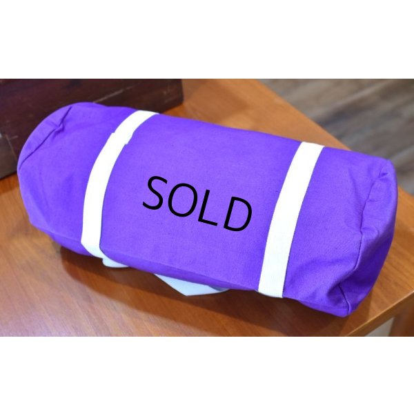 画像8: 80's【デッドストック】USA製【ビンテージ】【BENSALEM OWLS】【紫×白】スクールバッグ【フクロウ】【ボストンバッグ】【ハンドバッグ】  