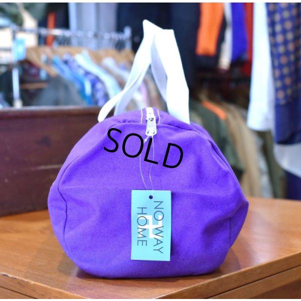 画像6: 80's【デッドストック】USA製【ビンテージ】【BENSALEM OWLS】【紫×白】スクールバッグ【フクロウ】【ボストンバッグ】【ハンドバッグ】  