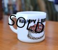 70's【ビンテージ】【メモリアルマグ】【HAPPY BIRTHDAY】【マグカップ】【オールドミルクガラス】 