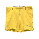 90's USA製【ビンテージ】デッドストック【Champion】チャンピオン【黄色】【トレーニングパンツ】ショーツ【ショートパンツ】【サイズXL】 