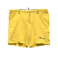 90's USA製【ビンテージ】デッドストック【Champion】チャンピオン【黄色】【トレーニングパンツ】ショーツ【ショートパンツ】【サイズXL】 