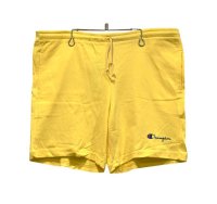90's USA製【ビンテージ】デッドストック【Champion】チャンピオン【黄色】【トレーニングパンツ】ショーツ【ショートパンツ】【サイズXL】 