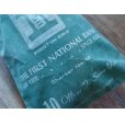 画像2: 50's~【ビンテージ】【THE FIRST NATIONAL BANK】緑【巾着】【ポーチ】<br> (2)