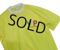 80's【USA製】【ビンテージ】黄色【VERY ITALIAN PERSON】【Tシャツ】【L程度】 