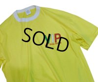 80's【USA製】【ビンテージ】黄色【VERY ITALIAN PERSON】【Tシャツ】【L程度】 