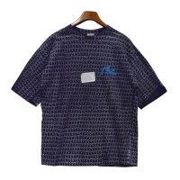 【デッドストック】【R Apparel co.】【黒ｘロゴ総柄】【ビンテージ】Tシャツ【サイズＸＬ】 