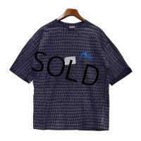 【デッドストック】【R Apparel co.】【黒ｘロゴ総柄】【ビンテージ】Tシャツ【サイズＸＬ】 