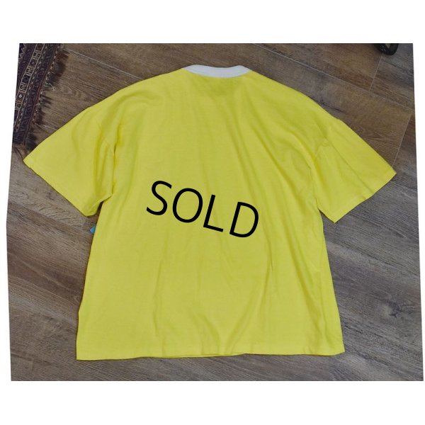 画像4: 80's【USA製】【ビンテージ】黄色【VERY ITALIAN PERSON】【Tシャツ】【L程度】 