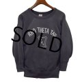 60's【ビンテージ】【Hanes wind shield】【ヘインズ】【黒】 【RHO THETA TAU】【スウェット】【サイズM】 
