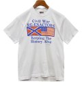 90's USA製 ビンテージ【FRUIT OF THE LOOM 】フルーツオブザルーム【白】【Civil war RE-ENACTORS】【Tシャツ】【サイズM】 