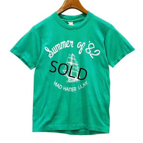 画像1: 80's【USA製】【ビンテージ】【スクリーンスターズ】【ヨット】【緑】【Summer of 82】【Tシャツ】【サイズM】 