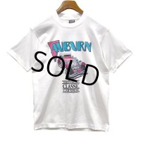 ほぼ未使用‼ 90's USA製 ビンテージ【FRUIT OF THE LOOM 】フルーツオブザルーム【白】【AUBURN CAR SHOW】【Tシャツ】【サイズM】 