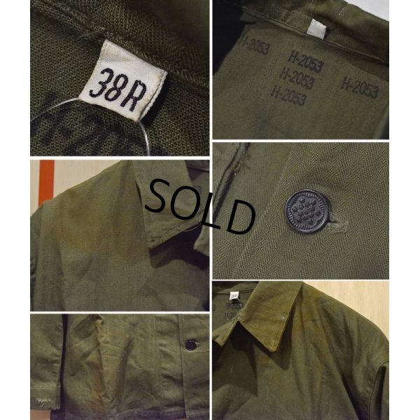 画像2: ほぼ未使用‼【40's】【ビンテージ】米軍実物【U.S.ARMY】【M43】13スターボタン【HBT】ジャケット【カバーオール】【38R】 