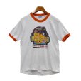 画像1: ほぼ未使用‼【80's】USA製【ビンテージ】【Hanes】ヘインズ【白ｘ赤】機関車【リンガーＴシャツ】【サイズＭ】<br> (1)