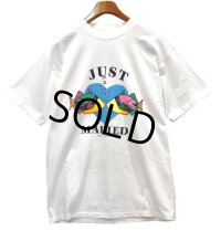 ほぼ未使用‼ 80’ｓ【USA製】【ビンテージ】【HL MILLER】【JUST MUIED】【魚】【KISS】白【Ｔシャツ】【サイズL】 