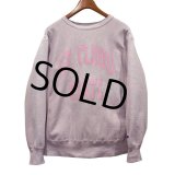 80's【USA製】ビンテージ【チャンピオン】プリント　トリコタグ【リバースウィーブ】【ピンク】【St.cloud】【スウェット】【サイズXL】 