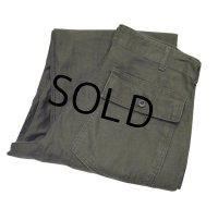 【60's∼】【米軍実物】U.S.ARMY【ビンテージ】OG107【ベイカーパンツ】【ダブルステッチ】UFOボタン【ユーティリティパンツ】【Ｗ３４程度】 