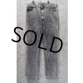 【USA製】【ビンテージ】【Lee】【リー】【ブラック】【ケミカルウォッシュ】スリムカット【デニムパンツ】【36×34】 