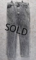 【USA製】【ビンテージ】【Lee】【リー】【ブラック】【ケミカルウォッシュ】スリムカット【デニムパンツ】【36×34】 
