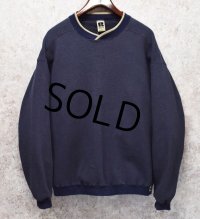 90's【ビンテージ】USA製【ラッセル】【紺ｘベージュ】【チェック】【スウェット】【サイズXL】 