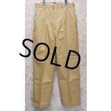 【デッドストック】【70's】【ビンテージ】U.S.ARMY【米軍実物】ポリコットン【チノパンツ】【チノパン】【32×30】 