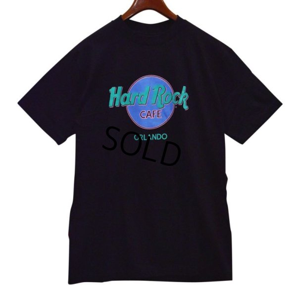 画像1: デッドストック 90's【USA製】【ビンテージ】【ハードロックカフェ】【黒】【ORLANDO】【Tシャツ】【サイズXL】 