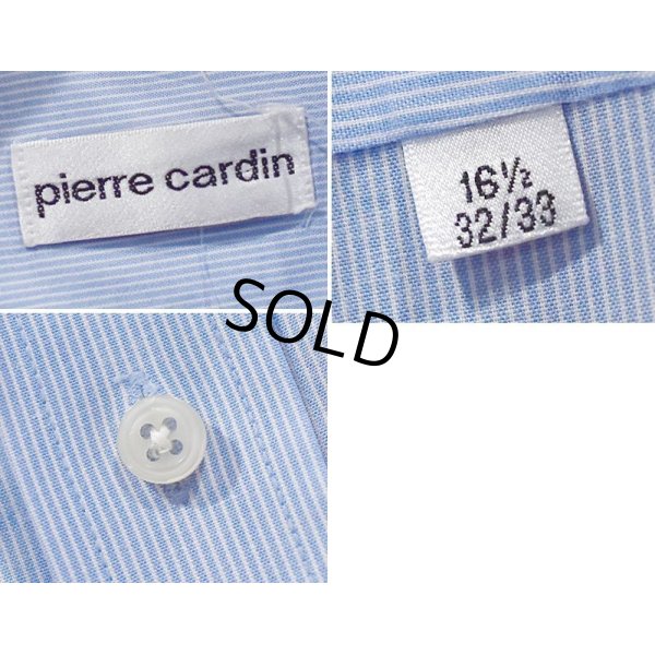 画像2: 【pierre cardin】ピエールカルダン【白×ストライプ】【クレリックシャツ】16 1/2-32 33 