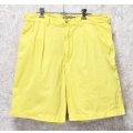 【POLO RALPH LAUREN】ラルフローレン【イエロー】【２タック】【ショートパンツ】【短パン】【コットンショーツ】【W34】 