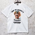 80's~【USA製】【ビンテージ】【ONE OF BUDDY'S】【バックプリント付き】【白】【Tシャツ】【サイズL】 