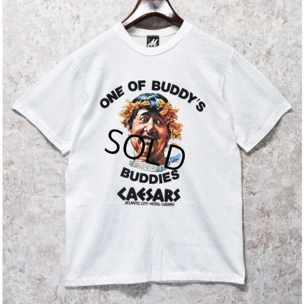画像1: 80's~【USA製】【ビンテージ】【ONE OF BUDDY'S】【バックプリント付き】【白】【Tシャツ】【サイズL】 