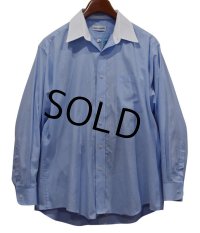 【pierre cardin】ピエールカルダン【白×ストライプ】【クレリックシャツ】16 1/2-32 33 