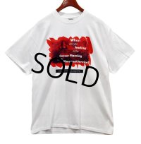 デッドストック 90's【シングルステッチ】【ONEITA】【オニータ】【ビンテージ】【When are you landing~ 】【白】【Ｔシャツ】【サイズＸＬ】 