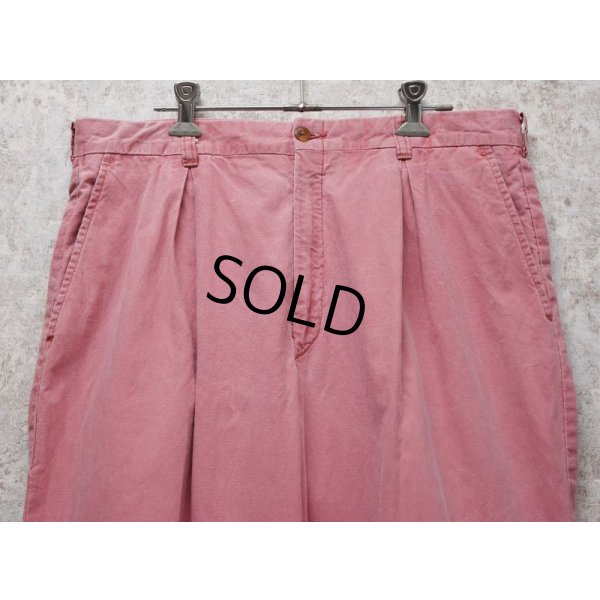 画像4: 90's【USA製】【ビンテージ】【COTTON SUPPLY】【ピンク】【2タック】【コットンパンツ】【スラックス】【W34】
